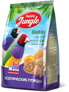 BioMix 3в1 корм для экзотических птиц